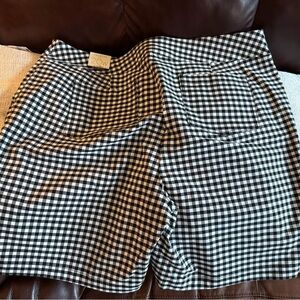 Talbots High Waist Gingham Shorts